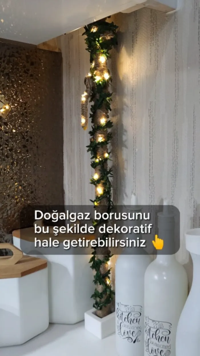 Doğalgaz borusu LED aydınlatma